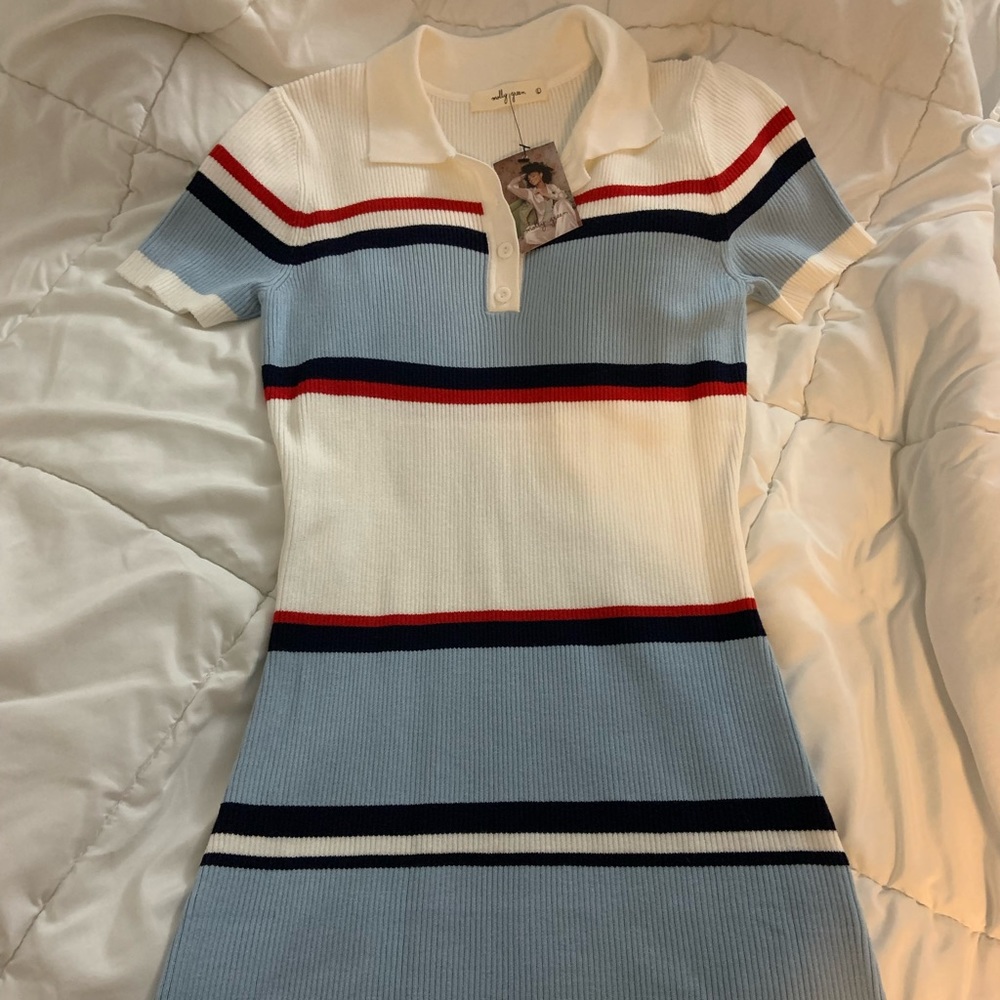 NWT Molly Green Boutique Martina Striped Dress